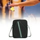 thumbnail image 4 of Bolsa bandolera para raquetas de bádminton para jugadores de tenis profesionales o principiantes Negro, 4 of 6