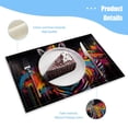 thumbnail image 3 of BaHomeck placemats Set of 4 Street Art Graffiti Of Zebra With Vibrant Pop Colors Cotton Linen rectangle Placemats for Kitchen Dining Table Indoor,Outdoor,18*12inch, 3 of 4