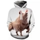 thumbnail image 4 of Sudadera con capucha de primavera y otoño con estampado 3D de cerdo lindo volador, sudadera con capucha informal de talla grande para hombre, 4 of 5