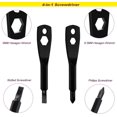 thumbnail image 2 of 3pcs Keychain Screwdriver Tools,mini Multi-function Pocket Tool,4 In 1 Flat And Cross Head(black,silver), 2 of 5