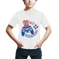 thumbnail image 4 of Tfken T-Shirts For Girls Toddler Cartoon Print Patriotic Independence Day Tee Soft The Fourth Of July Short Sleeve White Tops Size 6-7 Years, 4 of 4