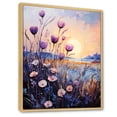 thumbnail image 2 of Designart "Purple Thistle Euphony I" Floral & Botanical Floater Framed Wall Art Print, 2 of 7