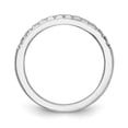 thumbnail image 2 of Solid 14k White Gold Engagement Lab Grown Diamond VS / SI Colorless Wedding Band Ring Size 8.5 (.18 cttw.), 2 of 8