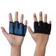 thumbnail image 4 of Guantes de levantamiento de pesas antideslizantes de tamaño mediano y diseño de medio dedo para un mejor agarre, protección de manos para fitness y gimnasio, color azul, 4 of 8