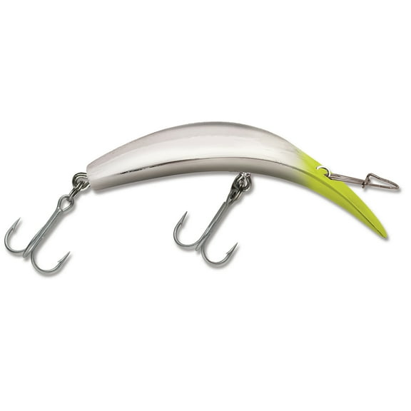 Luhr Jensen Kwikfish Non-Rattle Crankbait - K14 - Silver/Chartreuse Head