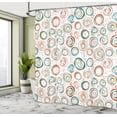 thumbnail image 4 of Ambesonne Geometric Shower Curtain, Abstract Funny Dots Print, 69"Wx70"L, Sand Brown, 4 of 4
