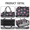 thumbnail image 4 of Pioneer Flower Floral Print Pattern Large Capacity Fashion Luxury Tote Handbag, Laptop Compatible Daily Work Bag, 15.7"x13"x5.1", 4 of 5