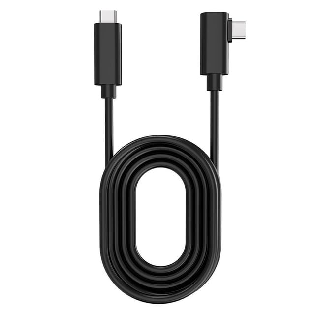 Cable de datos USB Cable de carga VR Reemplazo de enlace tipo C para Oculus Quest 2, Tipo-C a Tipo-C, 5 metros Eigraketly EL000576-03