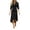 *Black, variant on VBVC Women's Wrap V-Neck 3/4 Sleeve Midi Dress , Ladies' Ruched Waist Irregular Hem Bodycon Dress , Business Cocktail Party Dress For Women,Black,S-XL