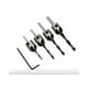 thumbnail image 4 of Juego de brocas para madera y plástico, juego de brocas avellanadas con bisel de cinco bordes para descarga rápida, herramientas multiusos clásicas de acero al carbono (4 juegos), 4 of 5