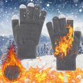 thumbnail image 6 of Penkiiy Winter Gloves for Men Women Clearance USB Feeling Heating Gloves USB Thermal Gloves USB Electric Heating Gloves Keep Warm In Winter Gray Gloves, 6 of 6
