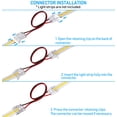 thumbnail image 6 of 8 Pack Extension Wires with Two-side Connectors, for 10mm 2 Pin COB LED Single Color Strip Light, 5.91in 22AWG Extension Wires with Transparent Gapless Solderless Connectors, 6 of 7