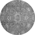 thumbnail image 1 of Ahgly Company Indoor Round Oriental Gray Traditional Area Rugs, 8' Round, 1 of 4
