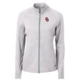 thumbnail image 2 of Women's Cutter & Buck  Heather Gray Oklahoma Sooners Adapt Eco Knit Heather Recycled Full-Zip Jacket, 2 of 3