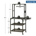 thumbnail image 5 of 3D Printer Table, Heavy Duty 3D Printer Table Stand with Filament Storage Rack, T-Shaped Spools Holder Rack with Wheels,3D Printer Workbench for 3D Printing Studio, Home Office Workshop, 5 of 5