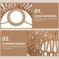 thumbnail image 4 of BESTYASH Colgante Vintage De Papel Y Metal Para De Hogar En Color Marrón Claro, 4 of 6