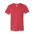 thumbnail image 1 of Bella Canvas Mens Jersey V-Neck Tee, XS, Heather Red, 1 of 1