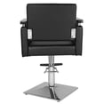 thumbnail image 2 of Zimtown Hydraulic Barber Chair, 360Â°Swivel Heavy Duty Beauty Salon Chair, with Footrest, Wooden Armrest, for Hair Cutting, Styling, 2 of 11