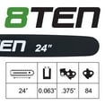thumbnail image 6 of 8TEN 24" Chainsaw Bar & Chain .063 3/8 84DL for Husqvarna Jonsered MK1010393, 6 of 8