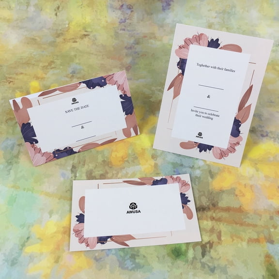AWUSA Invitation Cards for Wedding, Premium Thick Cardstock