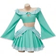 thumbnail image 2 of Princess Blue Dress Sexy Costume Outfit Top Skirt for Teen Women, 2 of 8