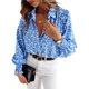 thumbnail image 2 of Moda Mujer Camiseta de manga larga Otoño Frente abierto Prendas de abrigo sueltas Impresión Blusa Abrigo Tops Fridja czfsfas6598, 2 of 9