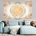 thumbnail image 4 of Bohemian Tapestry Wall Hanging,Boho Sun Neutral Botanical Tapestries for Living Room Bedroom Decor,Boho Wall Art, Photography Background,80"x60", Earthy Tones, 4 of 6