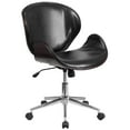 thumbnail image 2 of Flash Furniture Mid-Back Mahogany Wood Conference Office Chair in Black LeatherSoft, 2 of 8