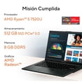 thumbnail image 3 of Laptop Asus Vivobook Go E1404FA-NK341W AMD Ryzen 5 7th 8GB 512GB Negro, 3 of 4