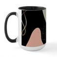 thumbnail image 2 of CafePress - Aesthetic Boho Geometric Abstract Shapes Pattern Mugs - 15 oz Ceramic Large White Novelty Mug, 2 of 4