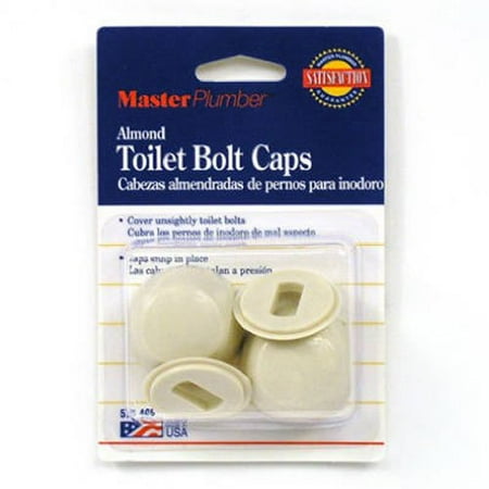 

Master Plumber Round Toilet Bolt Caps Almond 063095