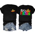 thumbnail image 1 of JAKANYQ T-Shirts pour Femmes Été Décontracté Imprimé Lettres Col Rond Manches Courtes T-shirt Coupe Décontractée, 1 of 3