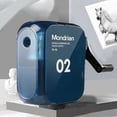 thumbnail image 2 of TopLLC Manual Pencil Sharpener, Fast Sharpen Self-Feed Hand Crank Pencil Sharpener with 5 Gear Adjustable Point, Sketch Colored Pencil Sharpener with Helical Blade School Supplies for Students, 2 of 8