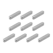 10Pack Round Ended Feather Key, 3 x 3 x 16mm Stainless Steel Key Stock Keystock