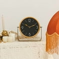 thumbnail image 3 of Vintage Table Clock, Black Desk Clock on Stand Decorative Desk and Shelf Clocks Metal Tabletop Clock Silent Non-Ticking with Battery Powered for Living Room$$Home Decor, Kitchen, & Other, 3 of 6