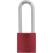 ABUS 72/40HB75 Aluminum Safety Padlock RED KEYED DIFFERENT - Long shackle (3")