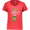 thumbnail image 3 of Inktastic Funny Christmas I'm the Sassy Elf with Shoes and Hat Women's Plus Size T-Shirt, 3 of 5