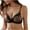 Brown, variant on Very Sexy Push Up Bras for Women Lace Patchwork Leopard Bras Full Coverage Bralette Deep V Bras Front buckle Bras