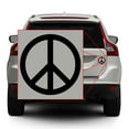 thumbnail image 2 of Peace Sign Symbol Vinyl Transfer Decal Sticker for Laptop/Car/Truck/Window/Bumper (Matte Black, 3in [3-Pack]), 2 of 4