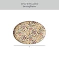 thumbnail image 2 of Better Homes & Gardens Edith Vine Floral Stoneware 16" Oval Serving Platter, 2 of 9