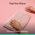 thumbnail image 4 of Logitech Wave Keys Wireless Ergonomic Keyboard with Cushioned Palm Rest, Comfortable Natural Typing, Easy-Switch, Bluetooth, Logi Bolt Receiver, Rose, 4 of 11
