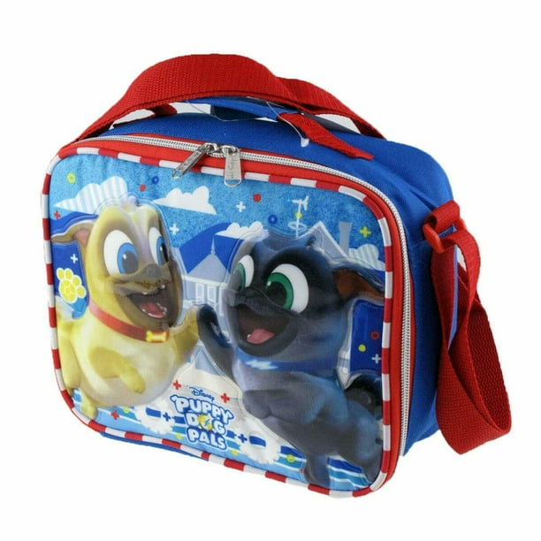 Bingo & Rolly Disney Puppy Dog Pals Insulated Blue Lunch Bag Walmart
