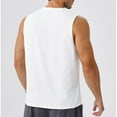 thumbnail image 6 of Cmfcve Men's Summer Tank Top Elastic Breathable Muscle Tank Top Crew Neck Sleeveless Under Vest, 6 of 8