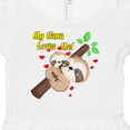 thumbnail image 4 of Inktastic My Nana Loves Me Girls Baby Dress, 4 of 5