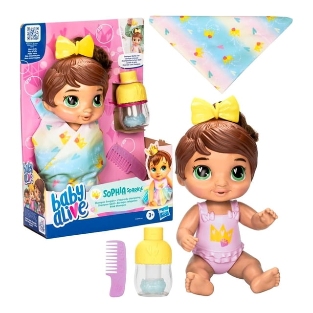 Muñeca Hasbro Baby Alive Burbujas Relajantes Sophia Sparkle 11 Pulgadas