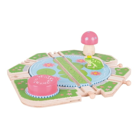 Bigjigs Toys - Lilypad Turntable Wooden Train Accessory