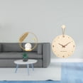 thumbnail image 2 of Escultura De Bola De Cristal, Figura Metálica Decorativa De Escritorio, Estatua Con Soporte Para Pasillo, Chimenea, Dormitorio, Sala De Estar U Oficina, Con Reloj De Pared De Madera, Estilo, 2 of 8