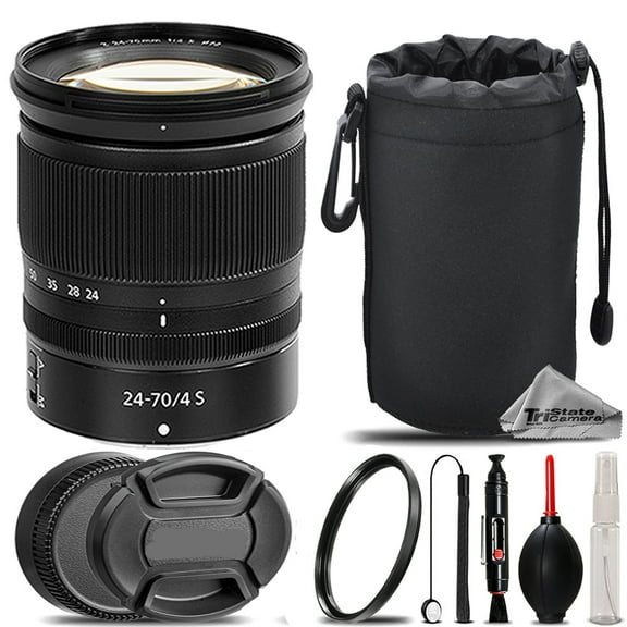 Nikon NIKKOR Z 24-70mm f/4 S Lens UV Filter Hood Lens Pouch- Basic Kit (International Version)