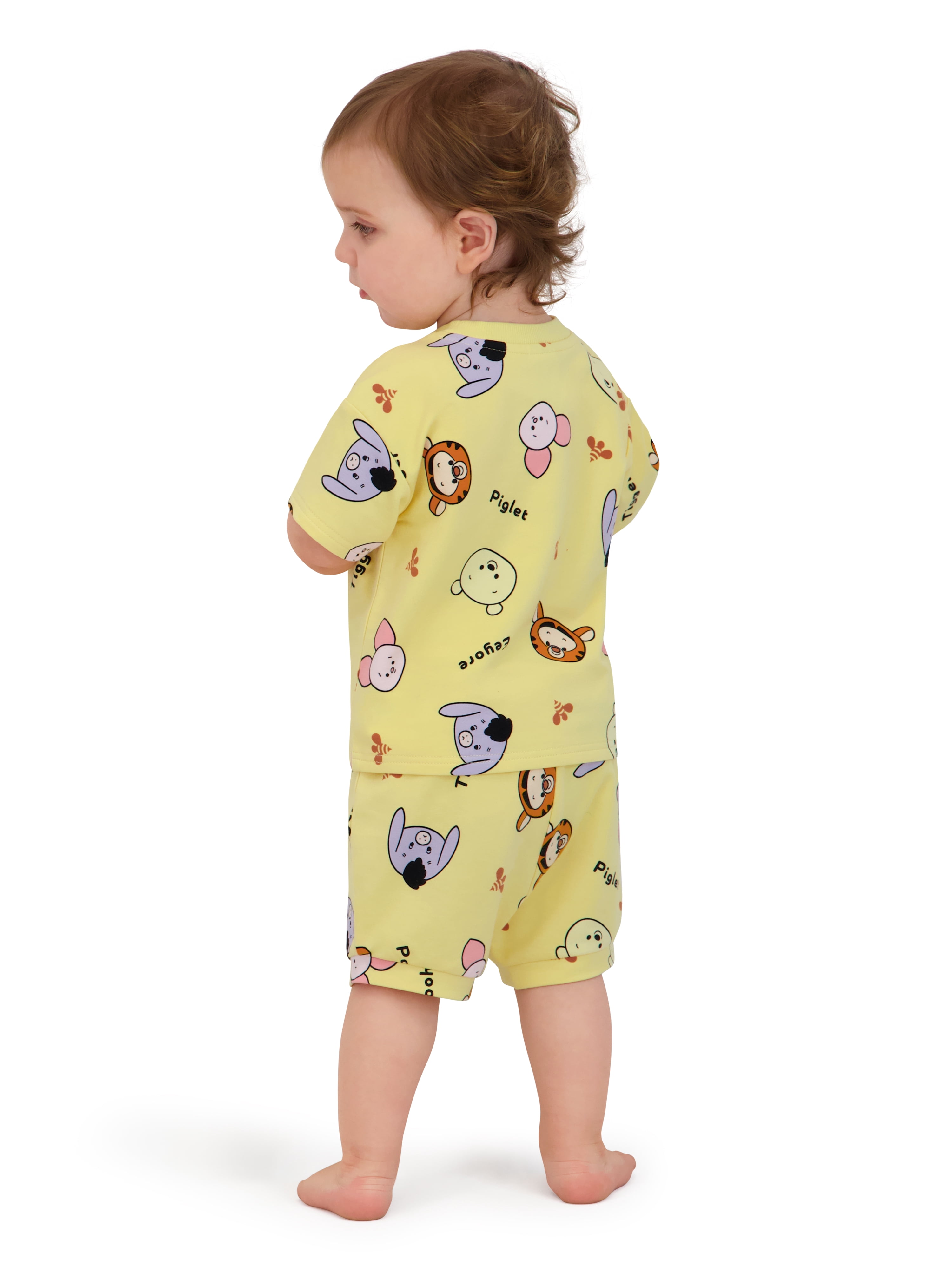 Winnie The Pooh Baby Boy 2 Piece French Terry Short Set, Sizes 0-24 Months