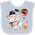 thumbnail image 3 of Inktastic Astronaut Valentine Outer Space Hearts Boys or Girls Baby Bib, 3 of 4